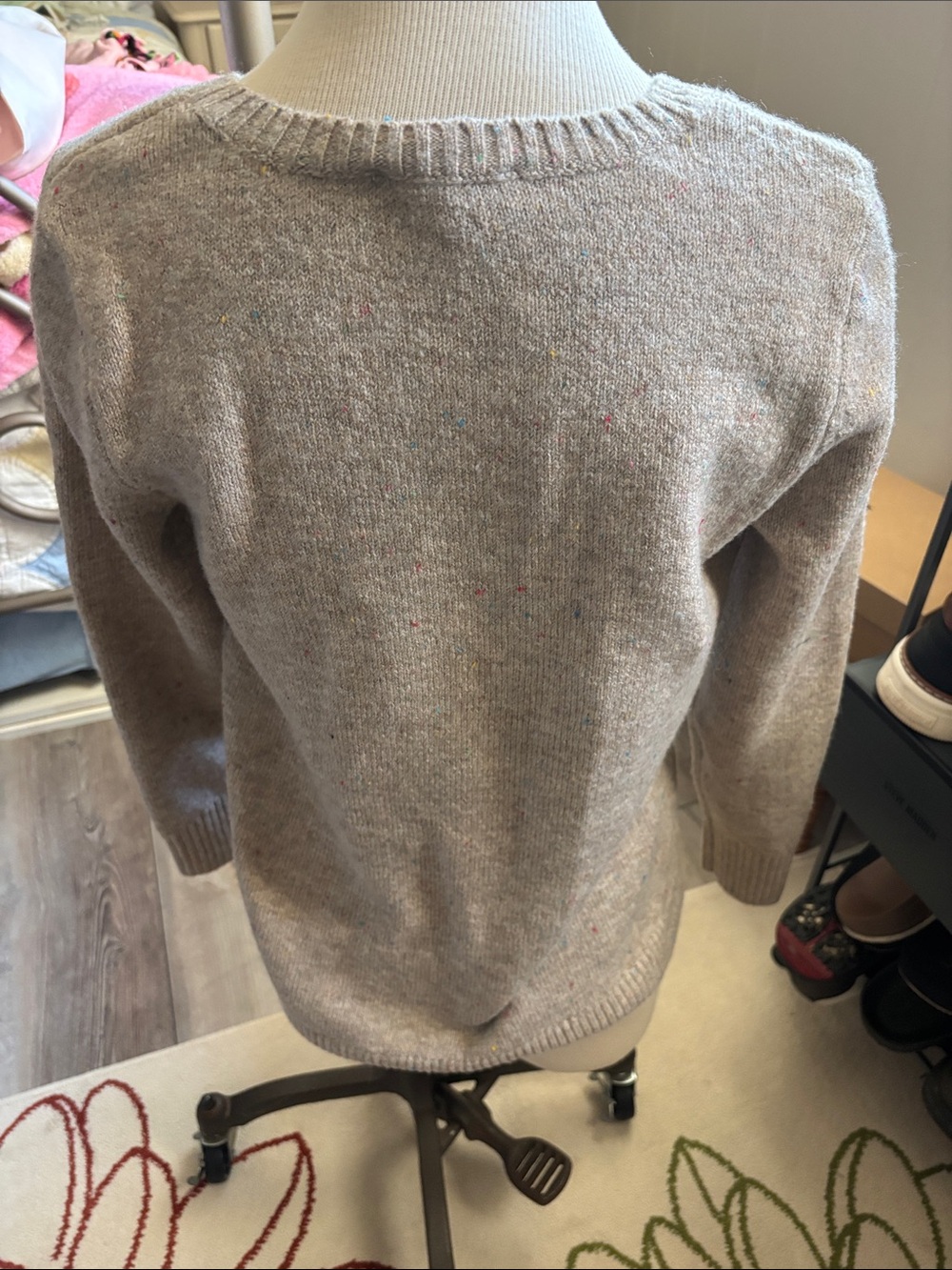 Beige Fox Intarsia Crewneck Sweater - Women - Picture 2 of 3